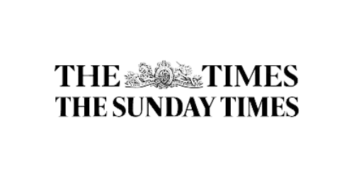James and Claire Davis in The Sunday Times Newspaper Logo